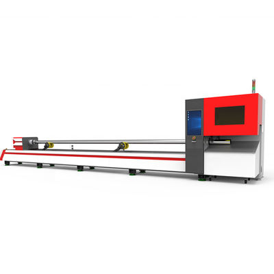 rectangle carré de découpeuse en métal de laser de fibre de commande numérique par ordinateur de 1kw 6kw autour de la coupe en acier de tube