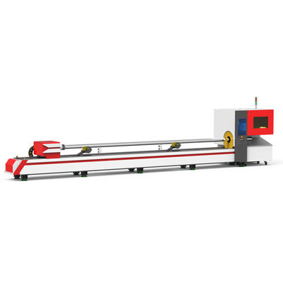 découpeuse de laser de fibre de tube de tuyau de 1500w IPG 6m de chargement automatiques pour l'acier doux rond
