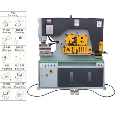 120 course de Ton Hydraulic Ironworker Machine 80mm avec machine de poinçon/de cisaillement